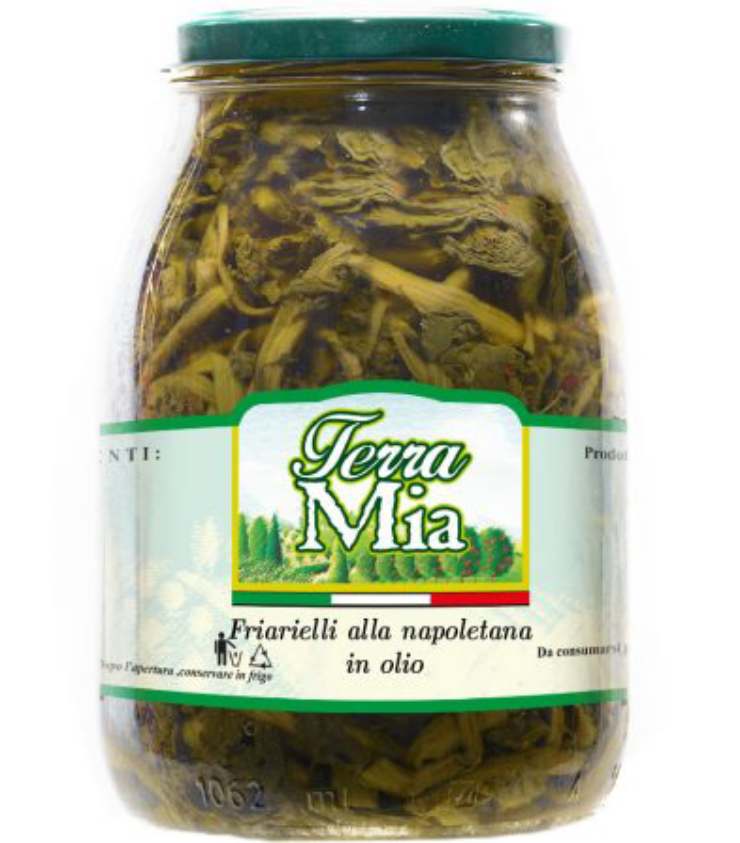 Barattolo di friarielli alla napoletana con olio