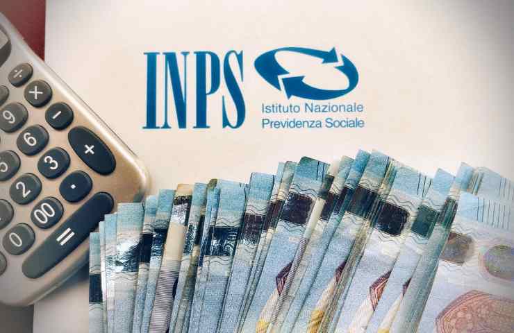 calcolatrice soldi e logo inps