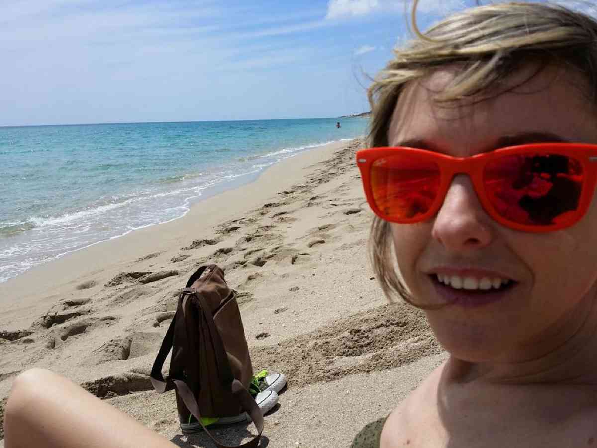 Nadia Toffa al mare