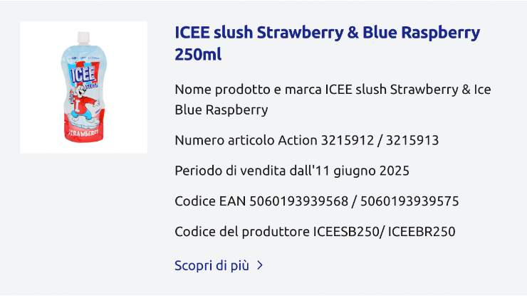 bibita richiamo 