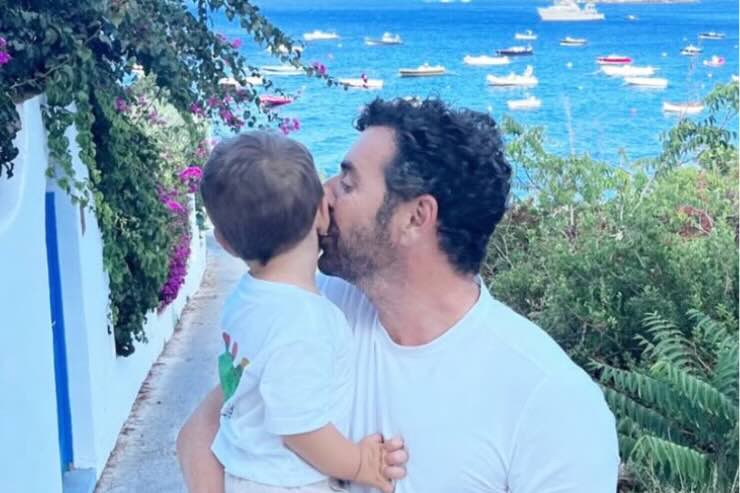 Alberto Matano e bambino