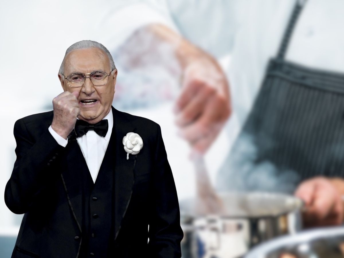 cuoco che cucina e pippo baudo