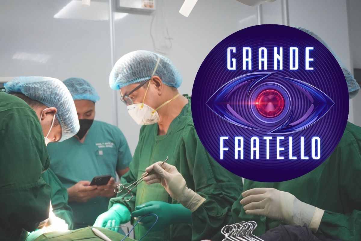sala operatoria e logo grande fratello