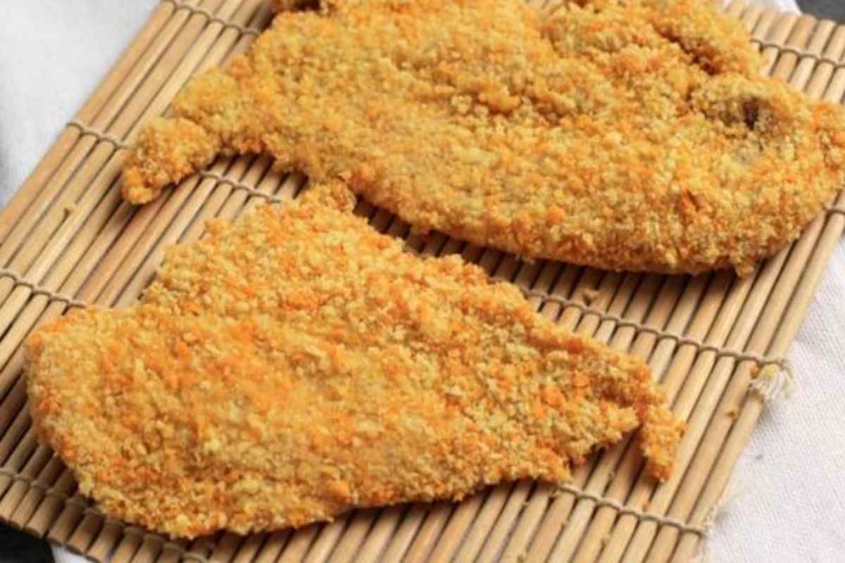Cotolette panate su un Makisu