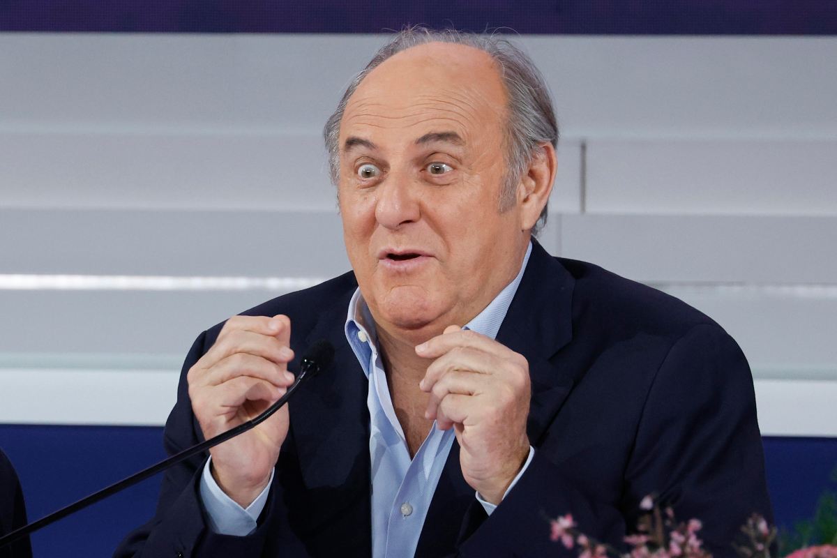 Gerry Scotti in conferenza stampa