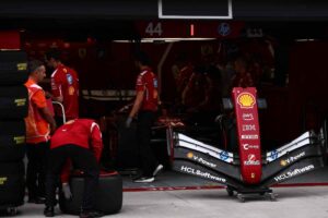 L'interno del box della Ferrari di Formula 1