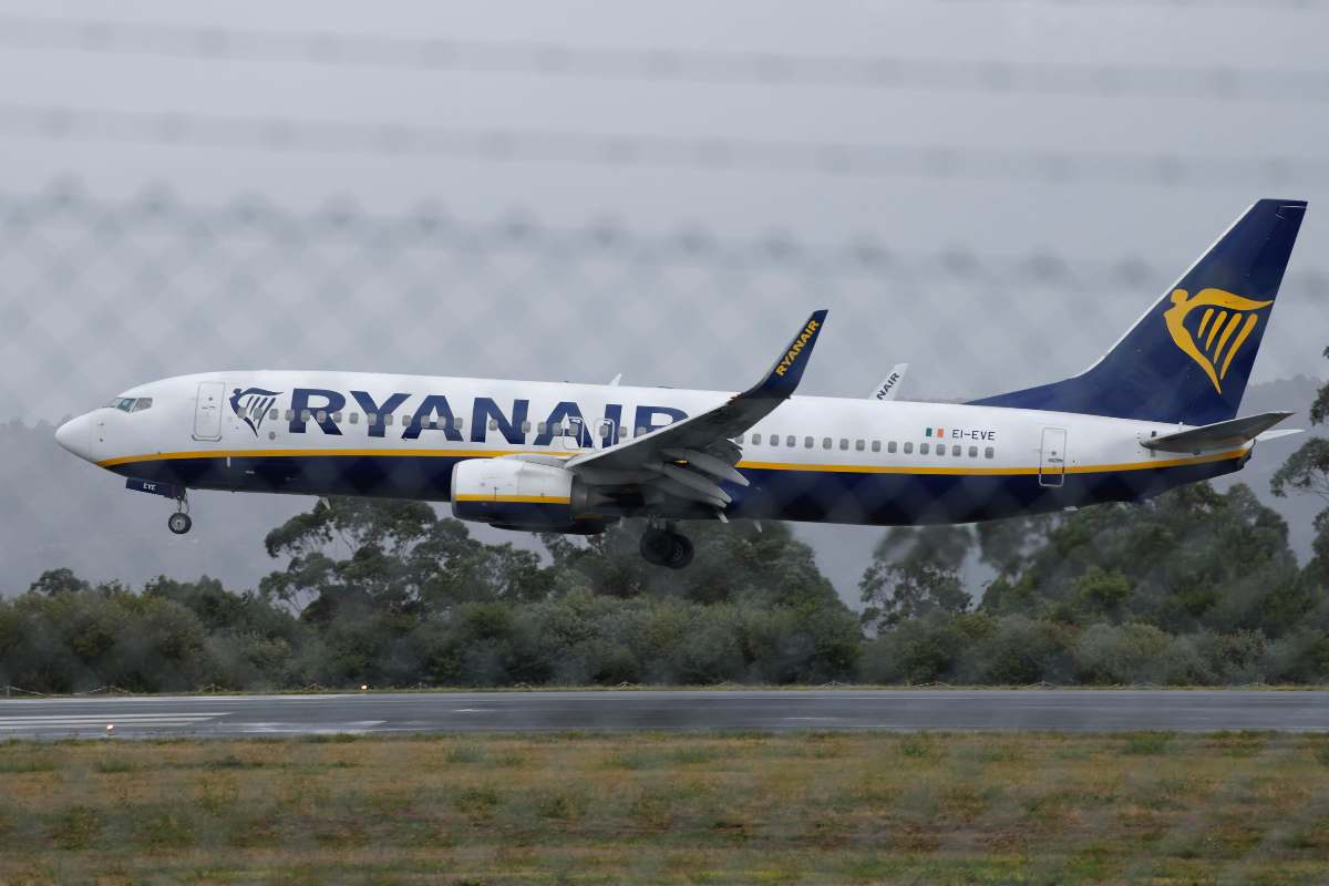 Aereo Ryanair in partenza