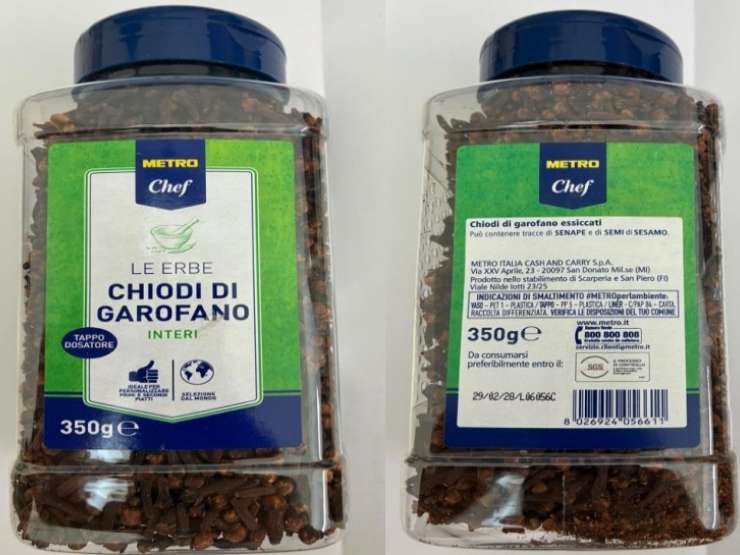 chiodi di garofano marchio metro chef in barattolo