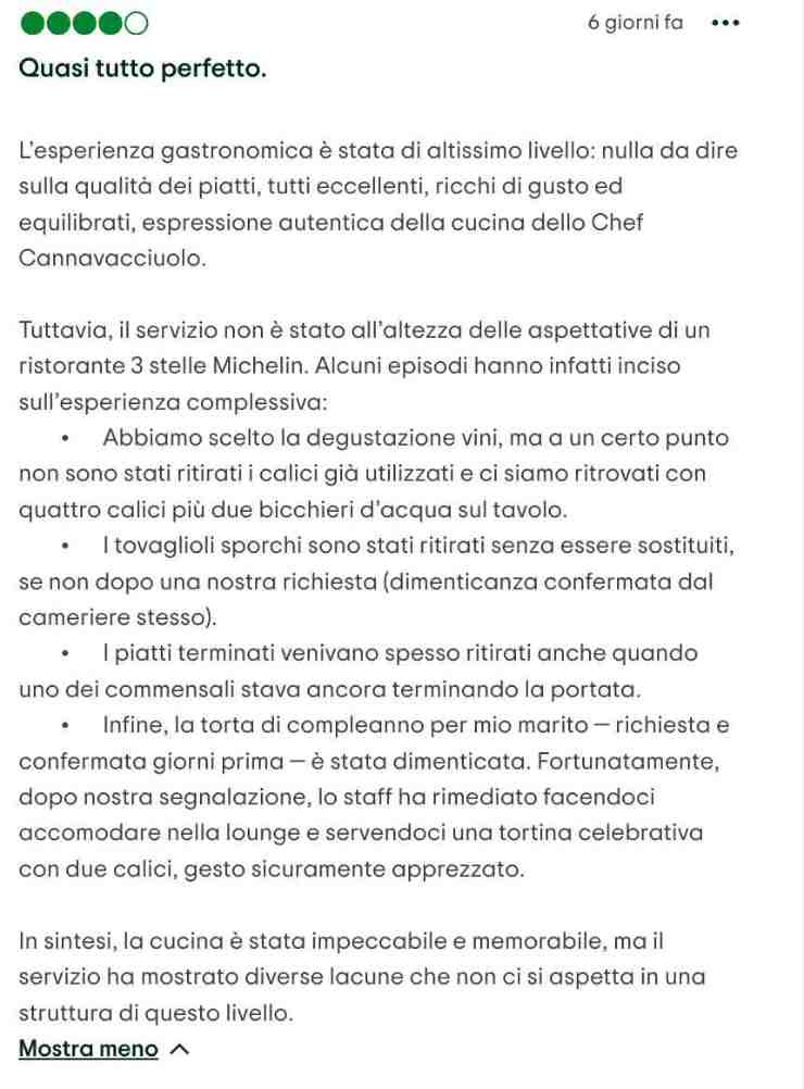 recensione scritta