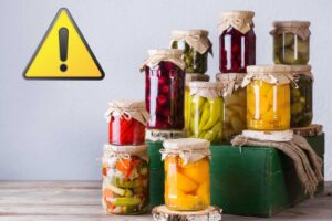 barattoli conserve, segnale attenzione
