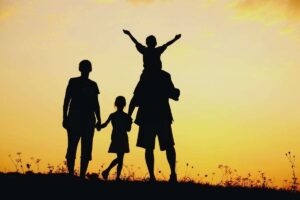 famiglia in ombra