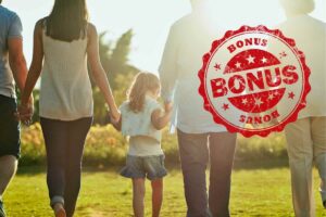 famiglia di spalle e Bonus