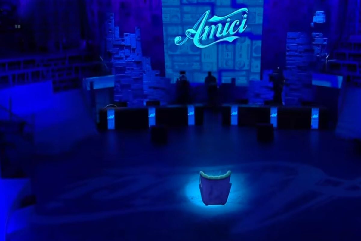 Amici studio tutto blu