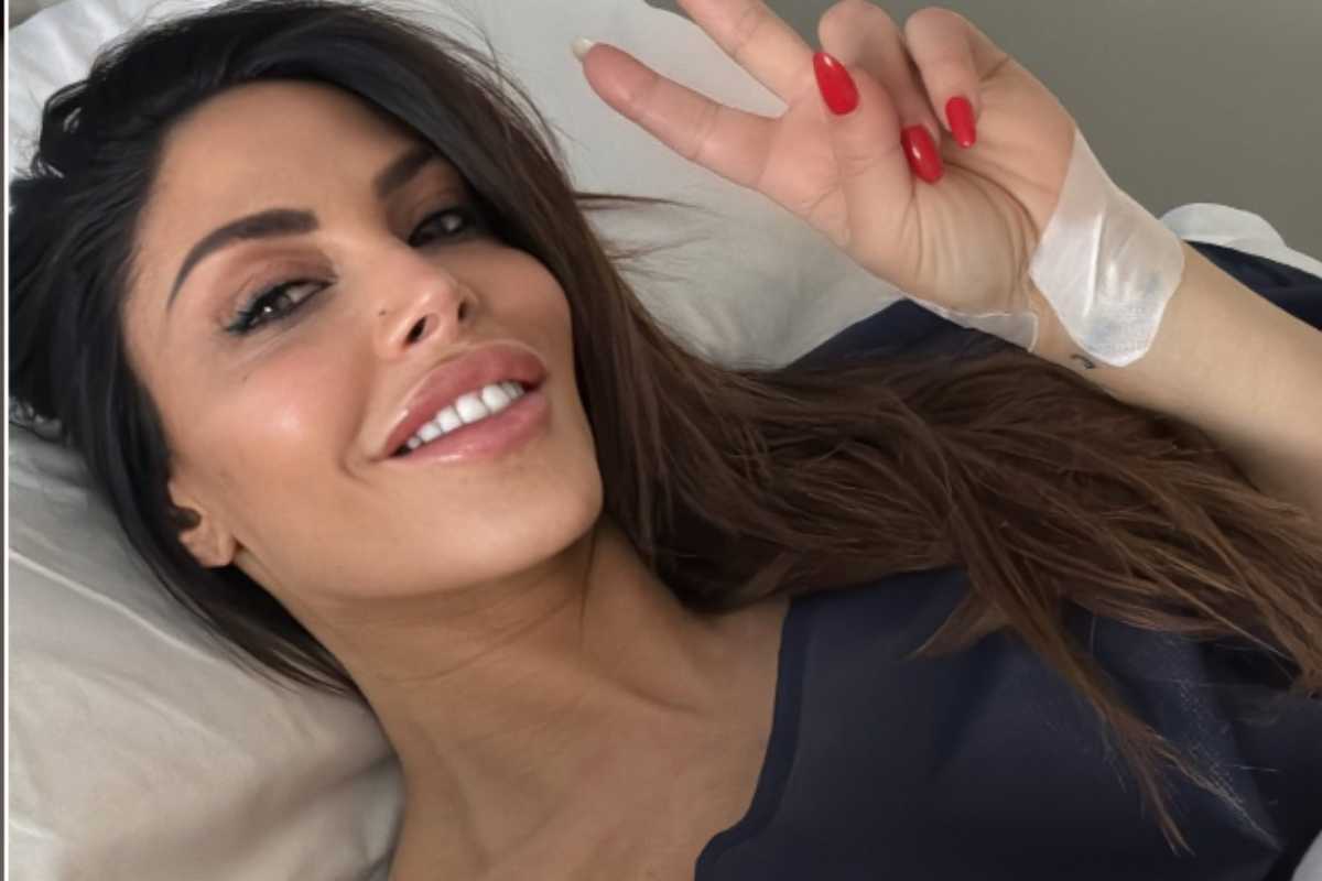 guendalina tavassi dal letto di ospedale