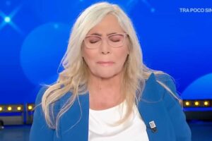 mara venier in lacrime