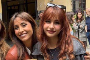 matilde caressa insieme a sua mamma