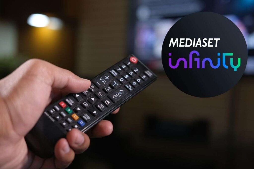 telecomando e logo di infinity