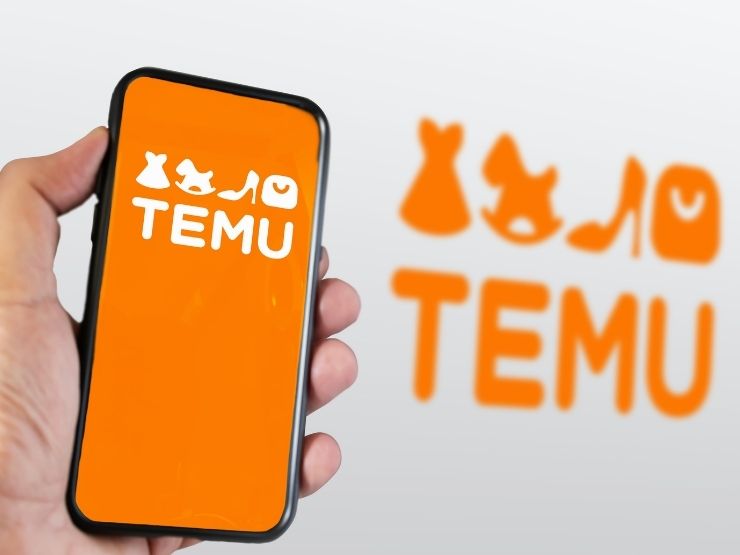 temu applicazione aperta su cellulare
