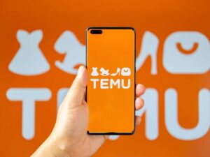 temu applicazione aperta su cellulare