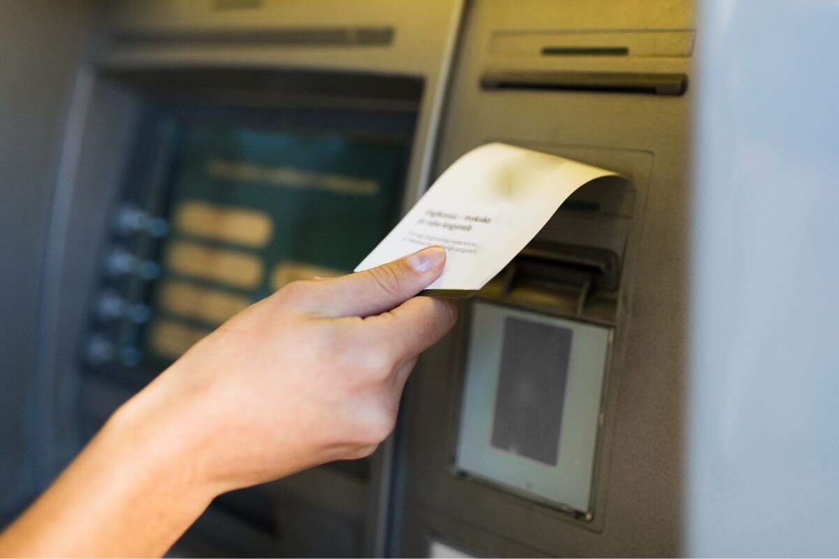 Ricevuta bancomat