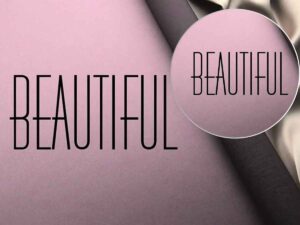 bautiful scritta