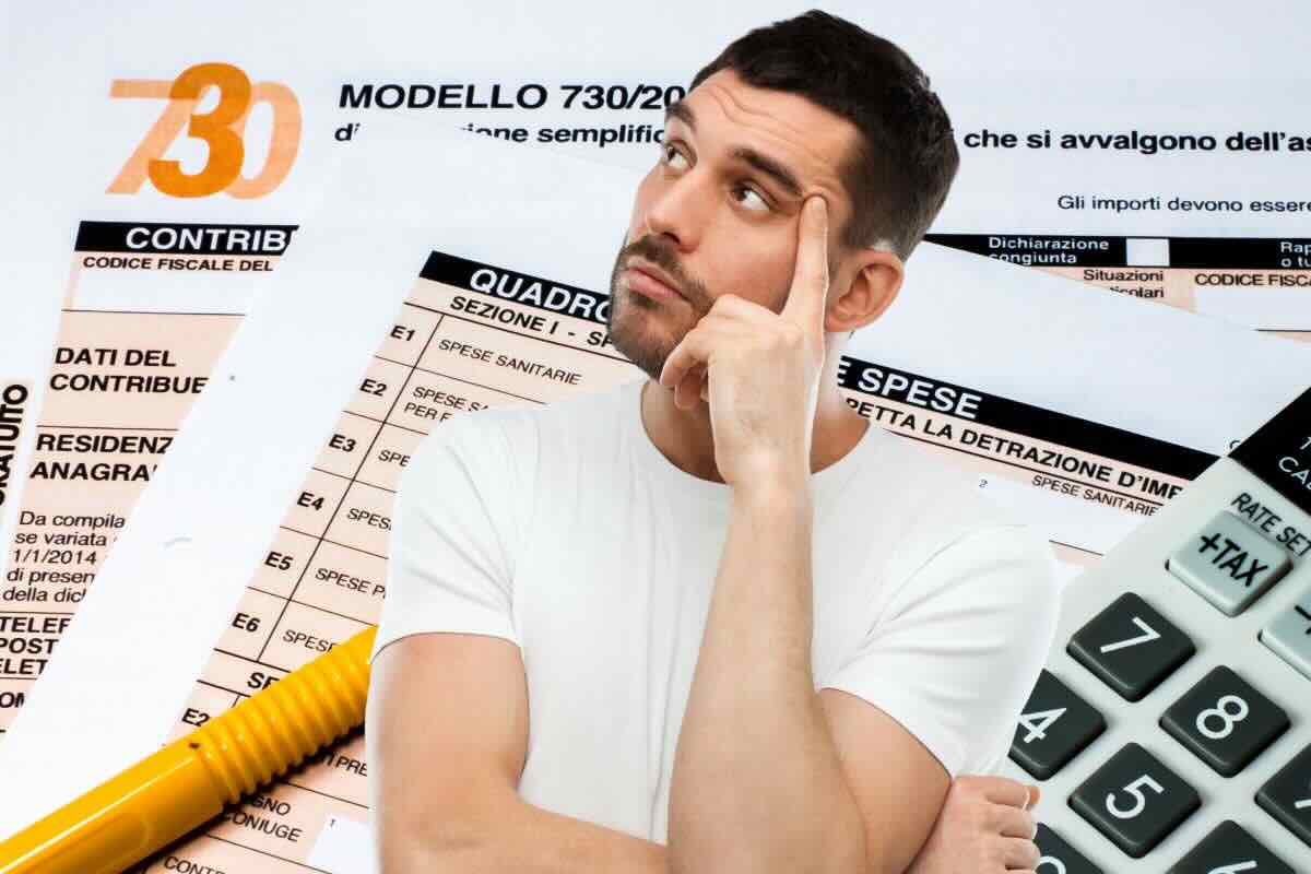 Modulo 730, ragazzo pensieroso