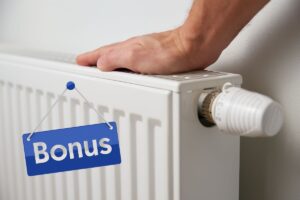 termosifone e scritta bonus