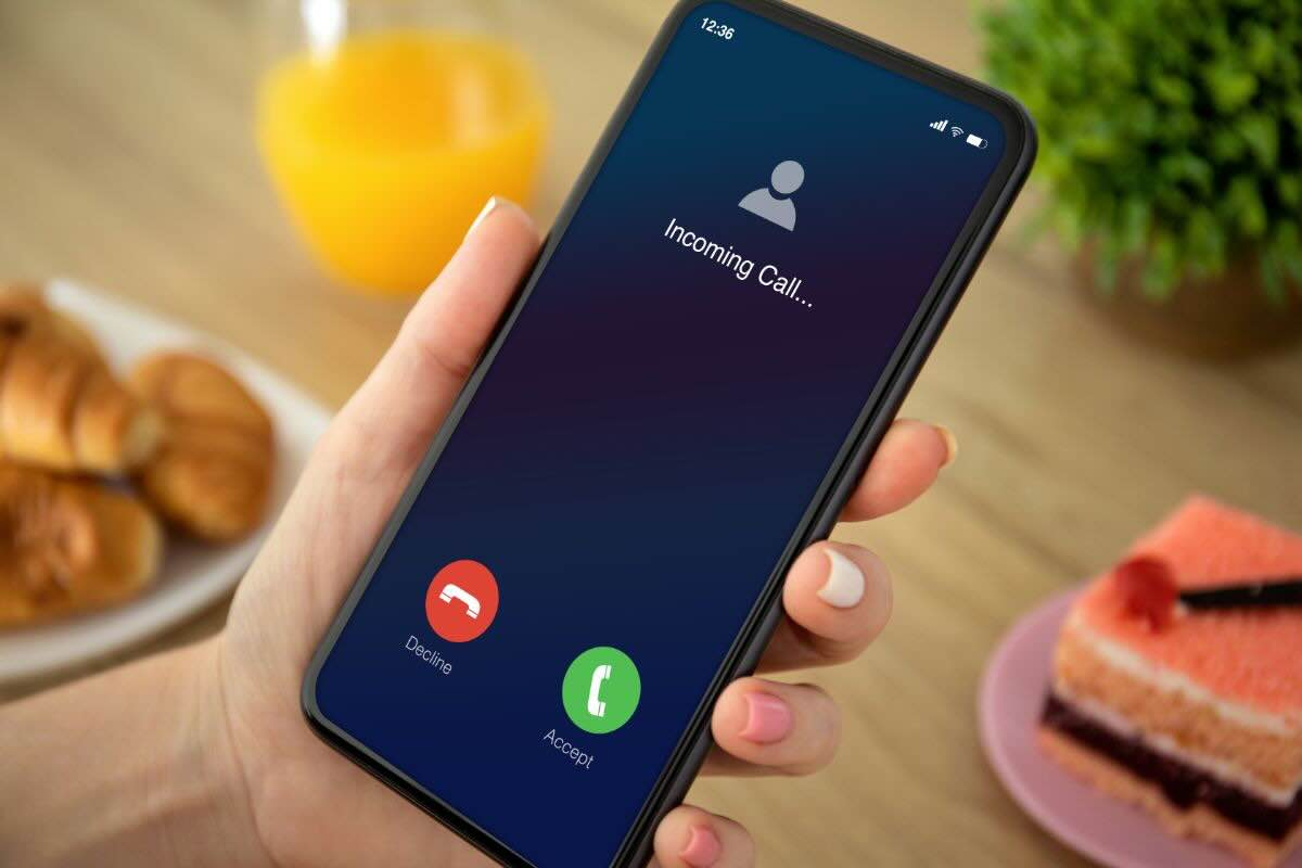 Chiamata in arrivo su smartphone