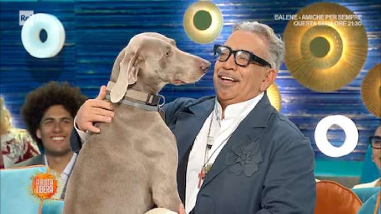mariotto col cane che lo bacia