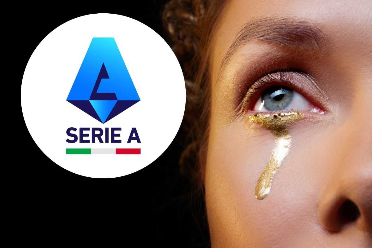 piange e logo serie a