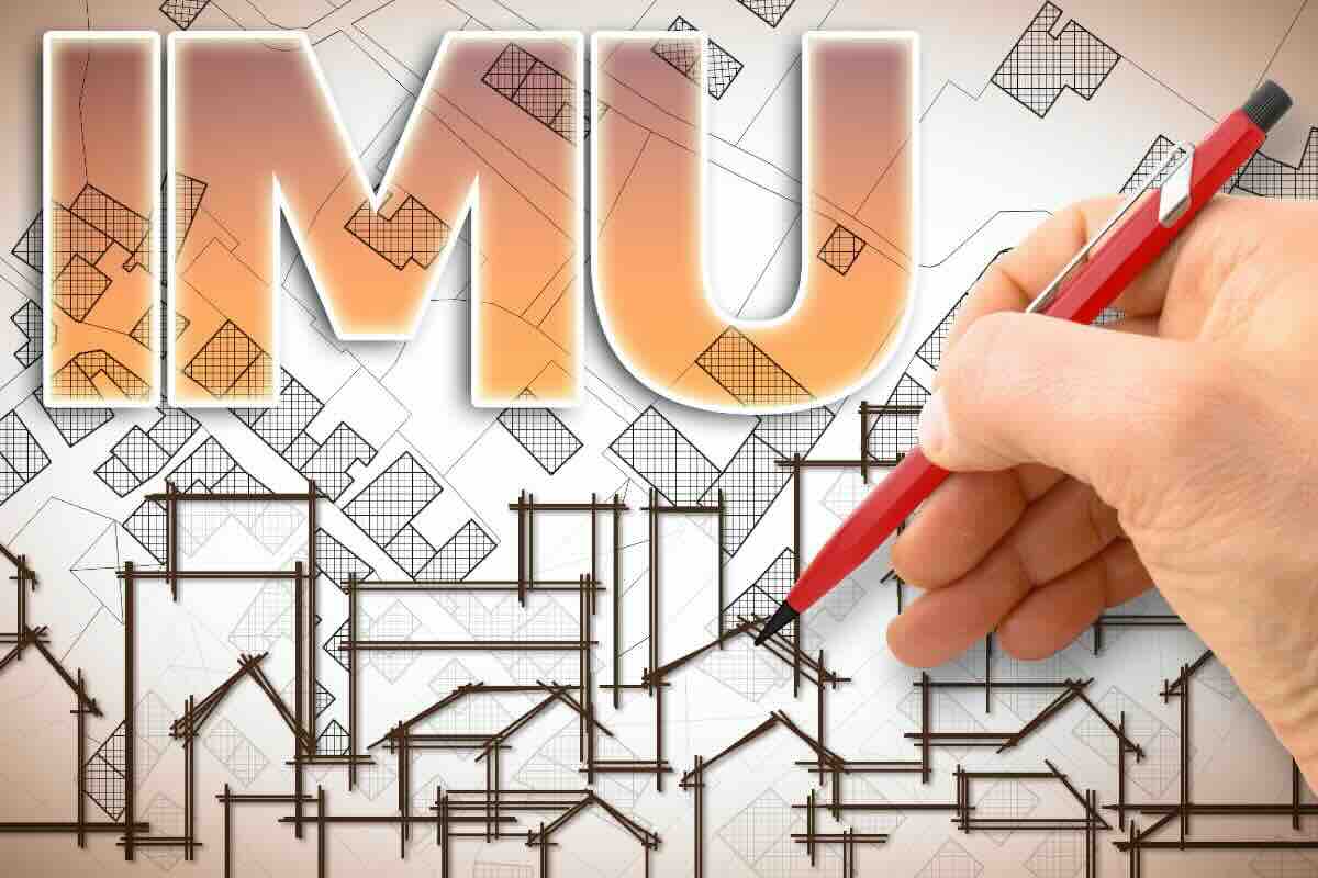 Scritta IMU, matita disegna