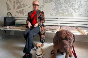 Paola Barale e cani