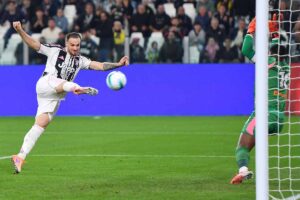il tiro di gatti in juventus milan