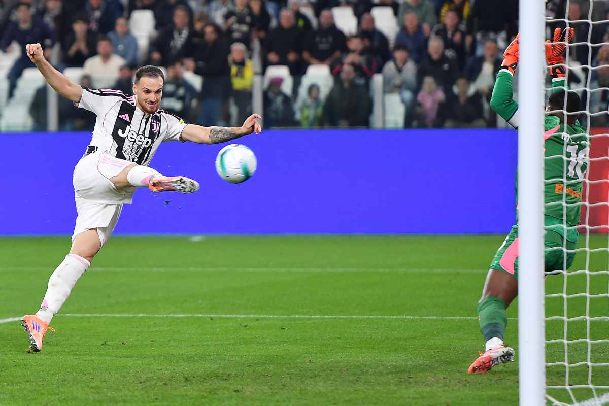 il tiro di gatti in juventus milan