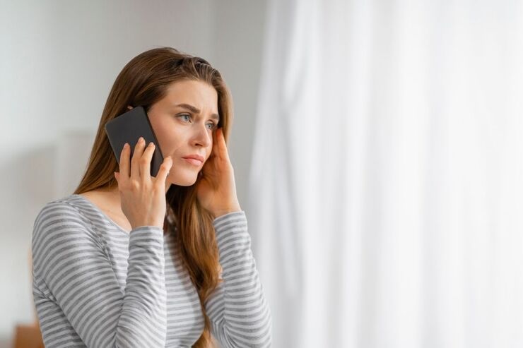 Donna al telefono 