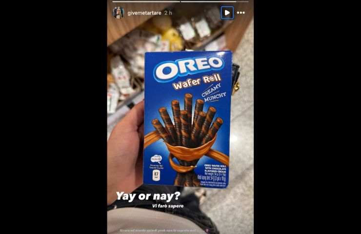 pacchetto di oreo wafer roll
