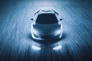 una macchina nell'ombra